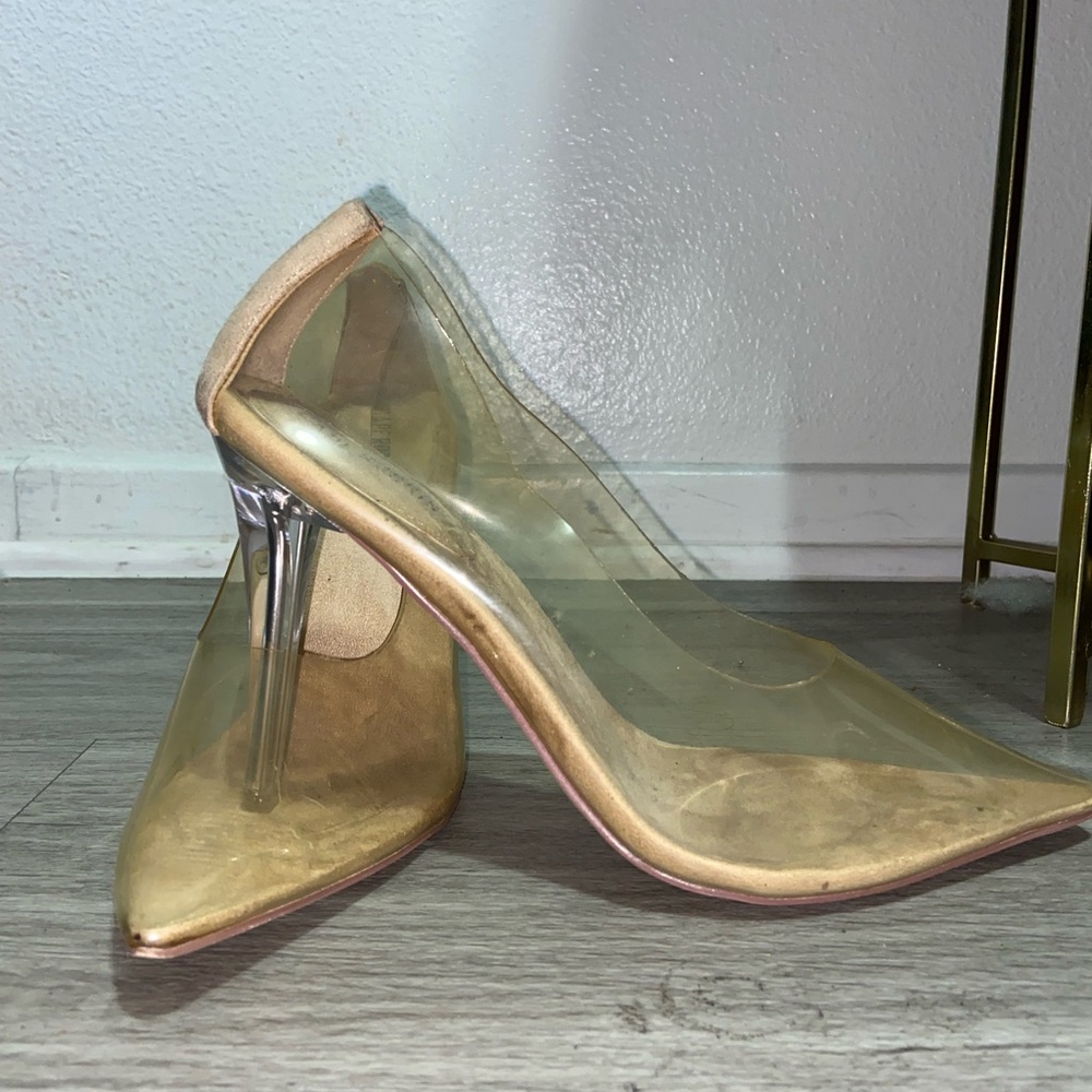 Clear heels
